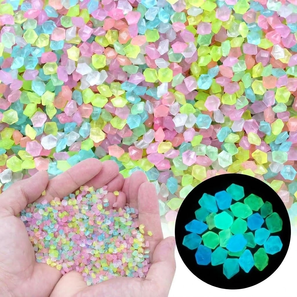 Fish Aquarium Home - 1000Pcs Luminous Sand Glow In The