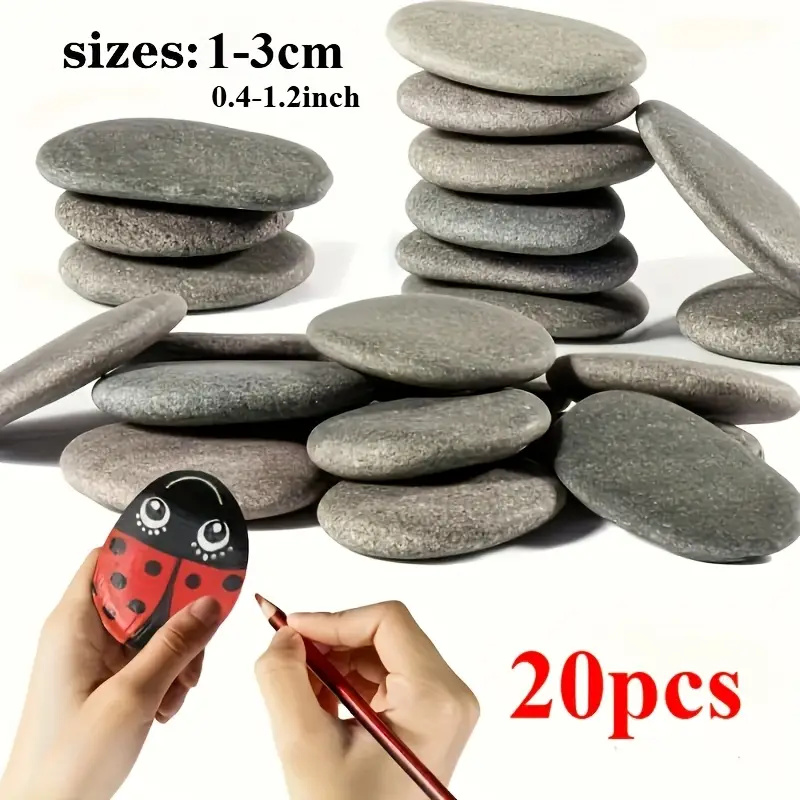 20Pcs Natural River Rocks Smoo - đánh giá và giá Fish Tank Gravel