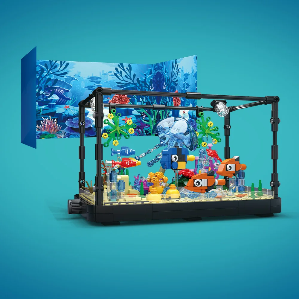 Fish Tank Building Block Set w - đánh giá và giá Fish Aquarium Home