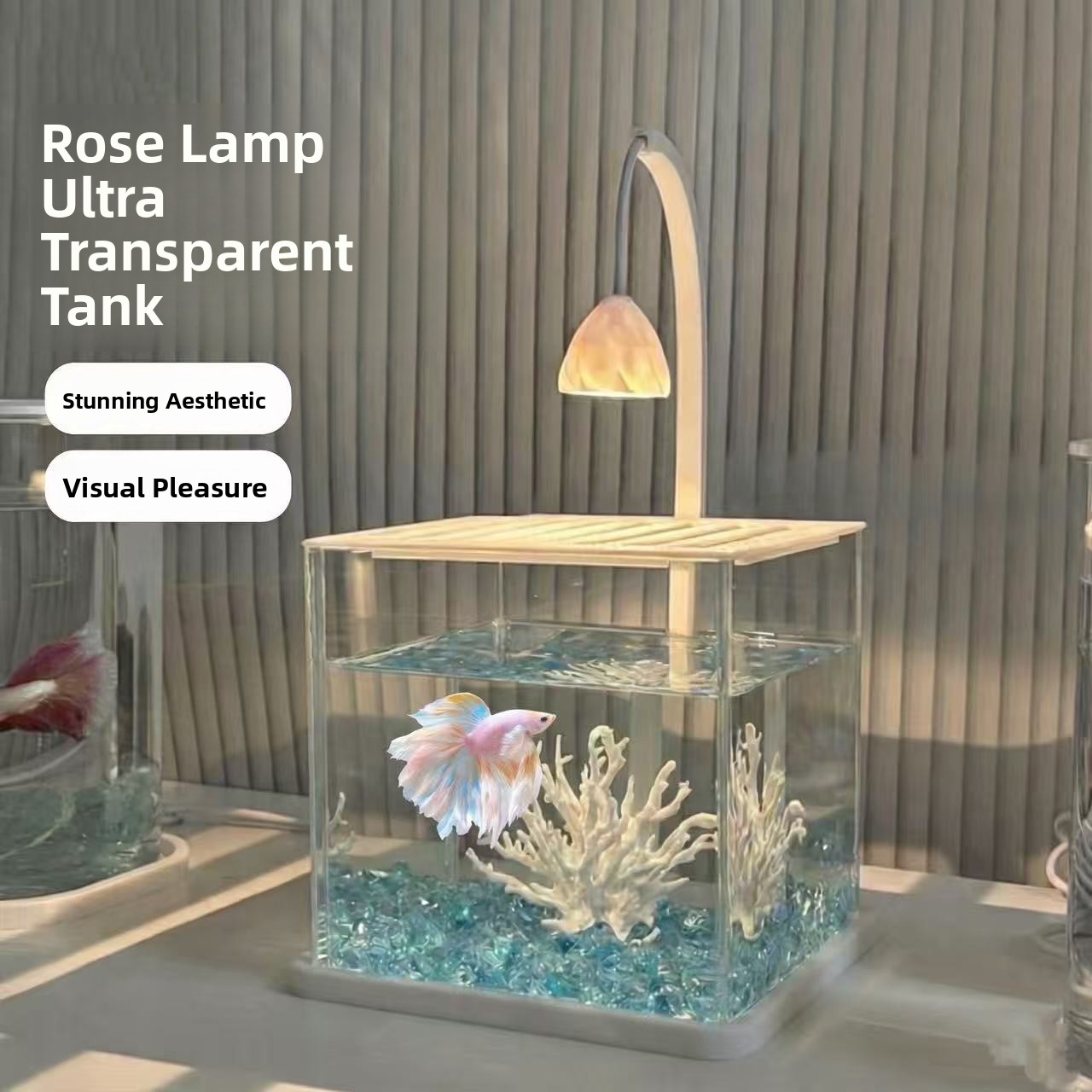 Acrylic Aquarium Ice Crystal L - đánh giá và giá Betta Fish Tank