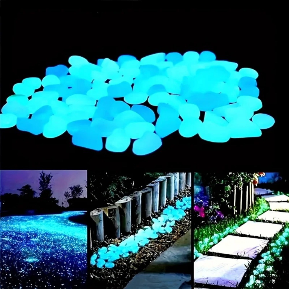 100pcs Glow In The Dark Pebble - đánh giá và giá Aquarium Plants