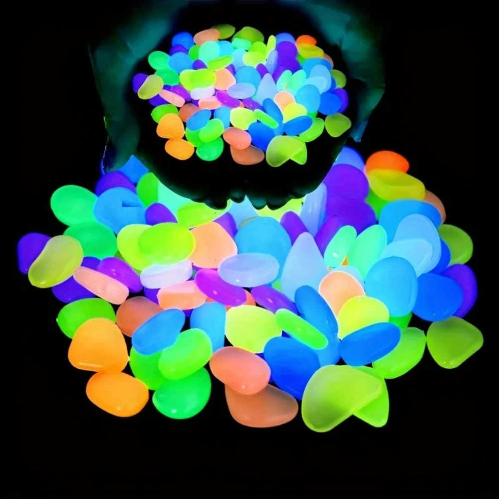 100pcs Glow In The Dark Pebble - đánh giá và giá Aquarium Plants