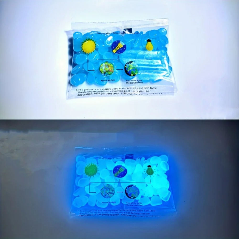 100pcs Glow In The Dark Pebble - đánh giá và giá Aquarium Plants