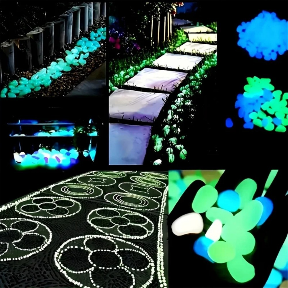 100pcs Glow In The Dark Pebble - đánh giá và giá Aquarium Plants