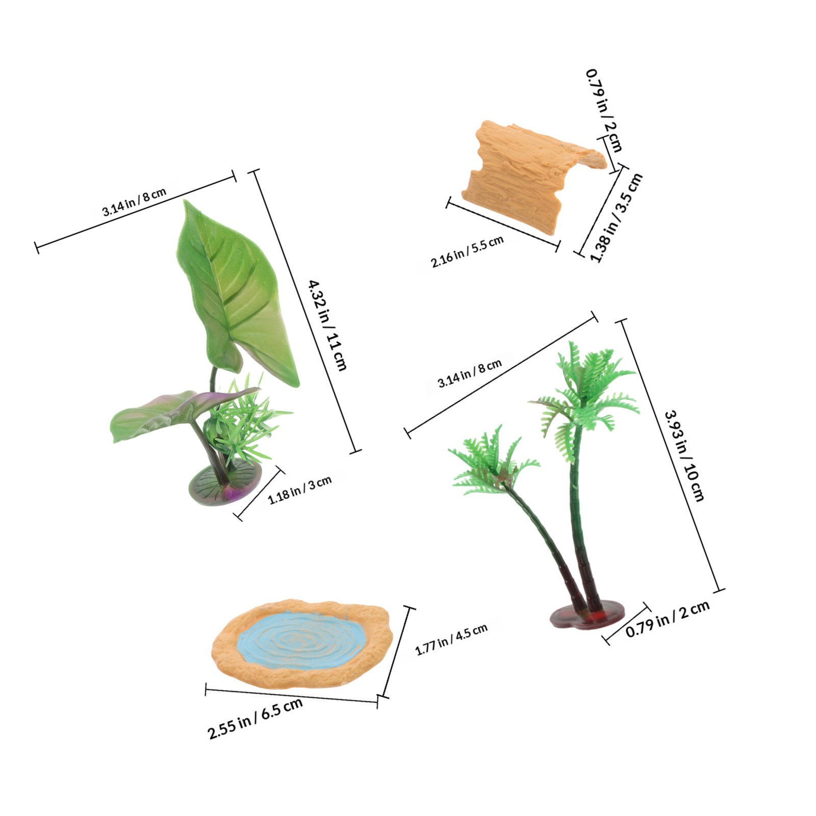 1Set Realistic Miniature Pond  - đánh giá và giá Aquarium Decor