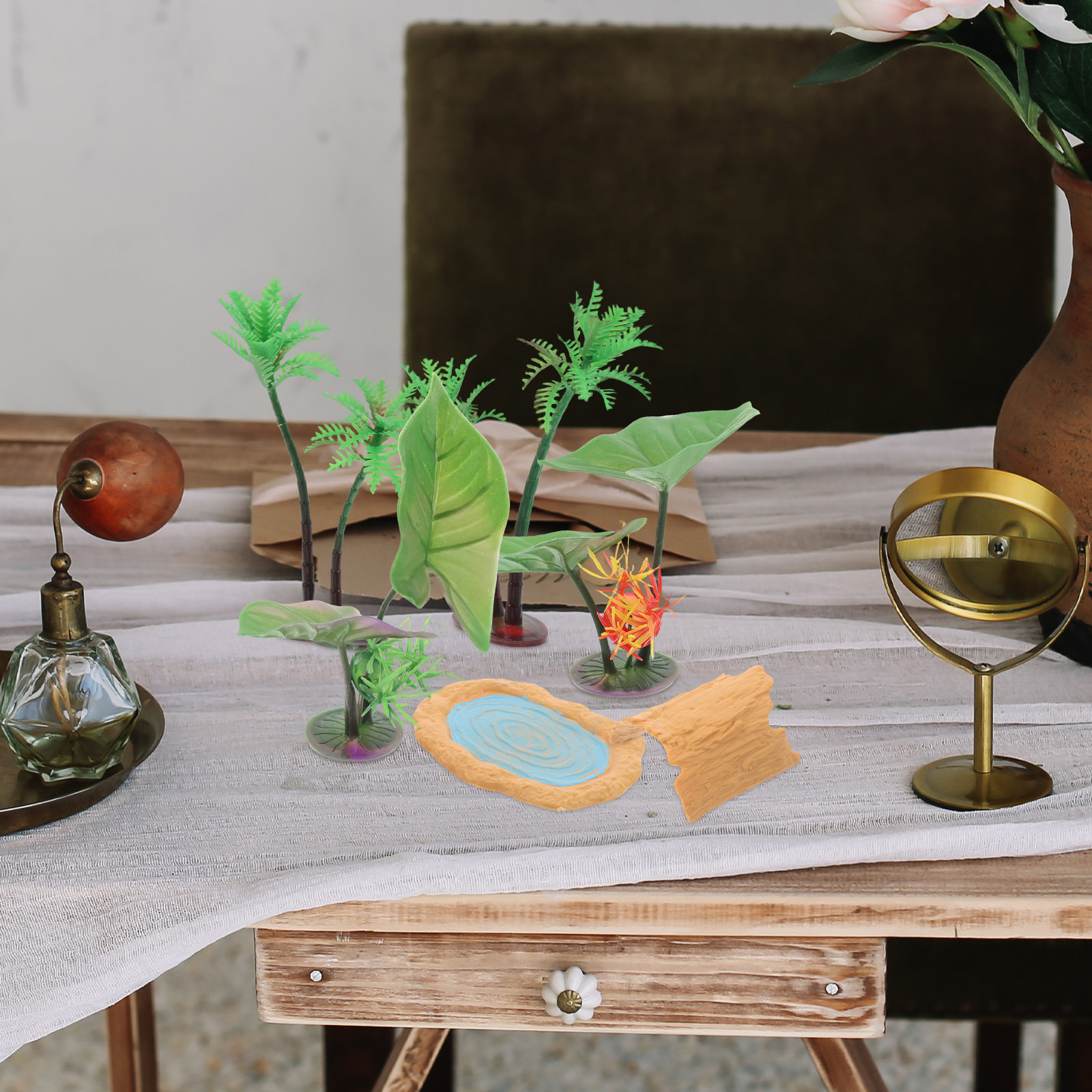1Set Realistic Miniature Pond  - đánh giá và giá Aquarium Decor