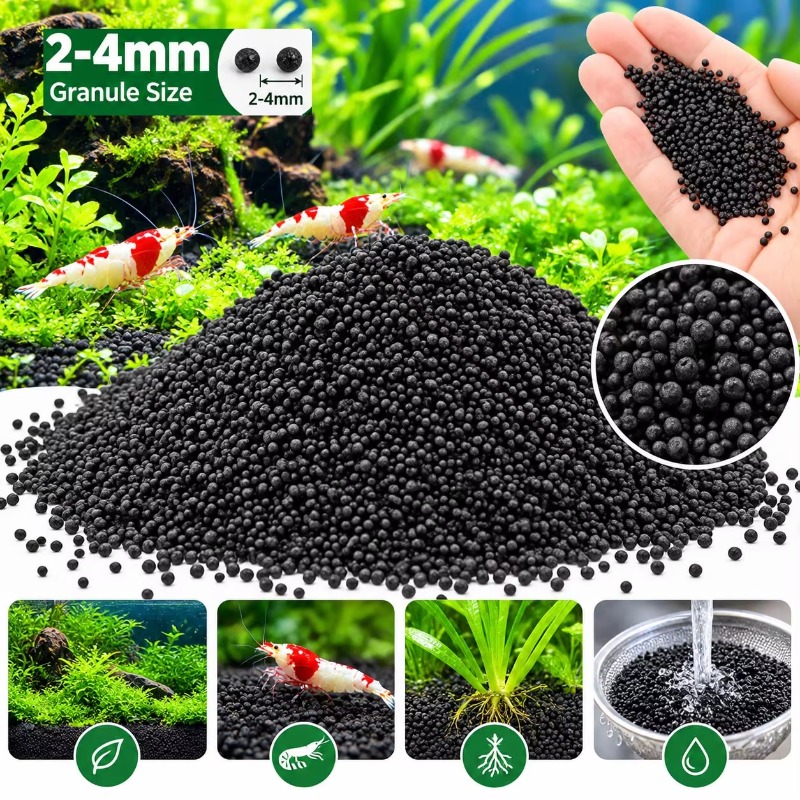 Black Aquarium Substrate Soil  - đánh giá và giá Fish Tank Gravel
