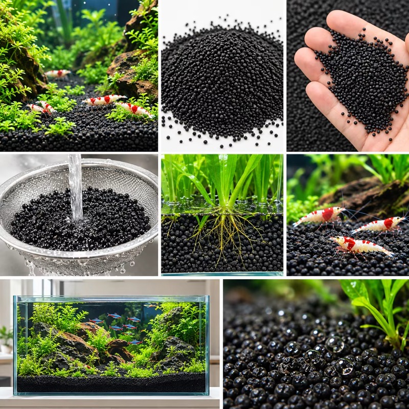 Black Aquarium Substrate Soil  - đánh giá và giá Fish Tank Gravel