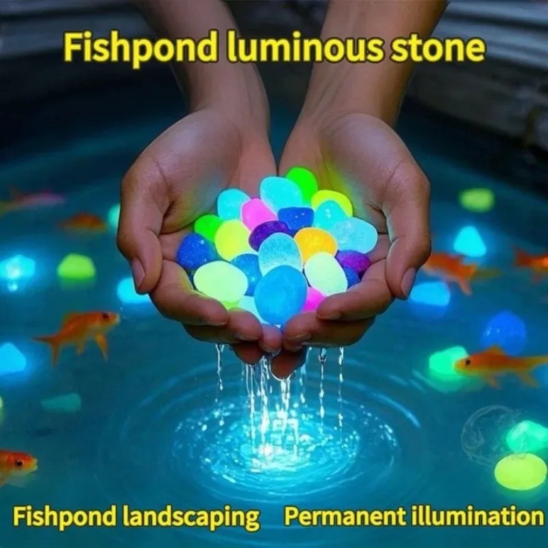 100-1000PCS Luminous Stone Gar - đánh giá và giá Fish Tank Gravel